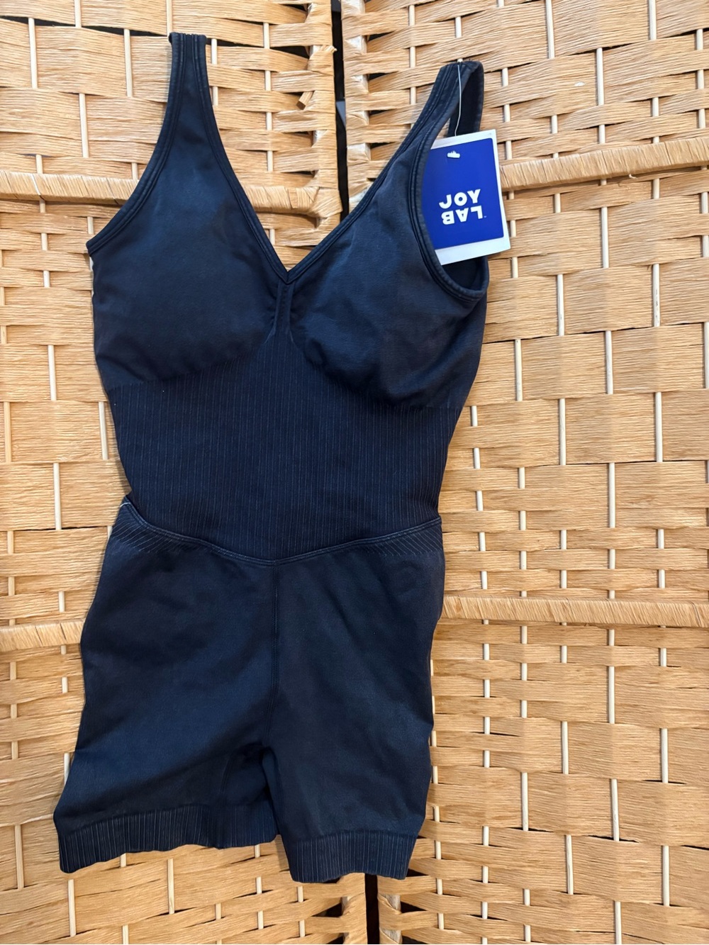 NWT JoyLab Black Seamless Activewear Bodysuit
